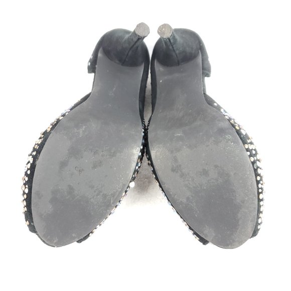 STEVE MADDEN | Platform Rhinestones Heels Black size 6.5 - Picture 7 of 7